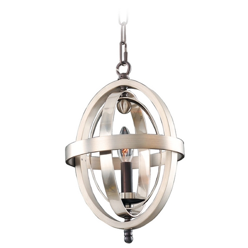Rothwell Polished Satin Nickel Mini Pendant by Kalco Lighting