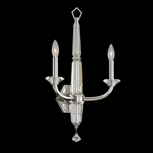 Allegri Crystal Palermo Polished Chrome Sconce