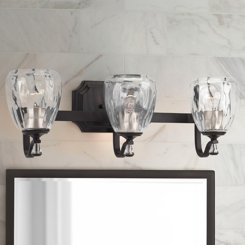 Anjoux Antique Bronze 3-Light Bathroom Light by Progress Lighting