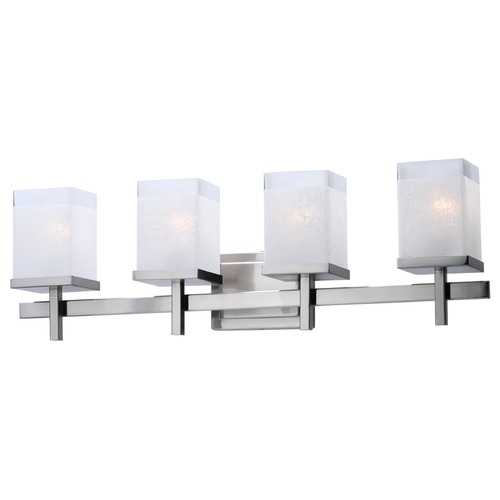 Tetra Satin Nickel Bathroom Light by Maxim Lighting