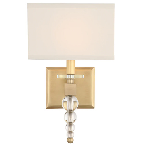 Crystorama Lighting Clover 1-Light Sconce in Aged Brass by Crystorama Lighting CLO-8892-AG