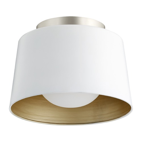 Quorum Lighting Trapeze Studio White Flush Mount by Quorum Lighting 11/8/3003