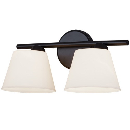 Justice Design Envoy 2-Light Bath Bar Black Opal
