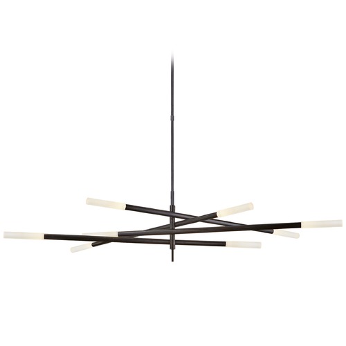 Visual Comfort Signature Collection Kelly Wearstler Rousseau Chandelier in Bronze by Visual Comfort Signature KW5589BZEC
