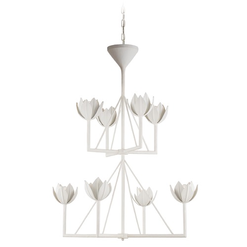 Julie Neill Alberto Chandelier in Plaster White by Visual Comfort Signature