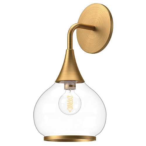 Hazel Wall Sconce in Aged Gold by Alora Lighting