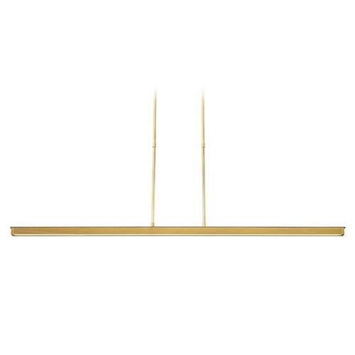 Stagger 48-Inch LED Linear Light in Natural Brass by Visual Comfort Modern