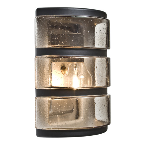 Besa Lighting Besa Lighting Costaluz Aqua Black Outdoor Wall Light AQUARBH-SM-BK