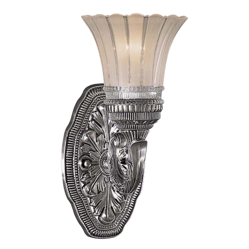 Sconce with White Glass in Brushed Nickel by Minka Lavery