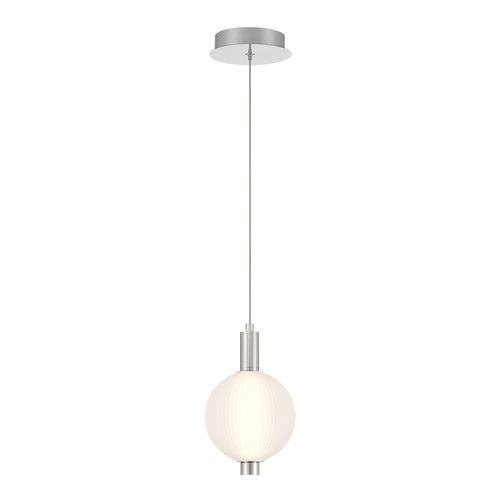Palmas 10-Inch LED Pendant in Polished Nickel by Eurofase Lighting