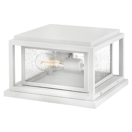 Republic Textured White LED Post Light by Hinkley Lighting