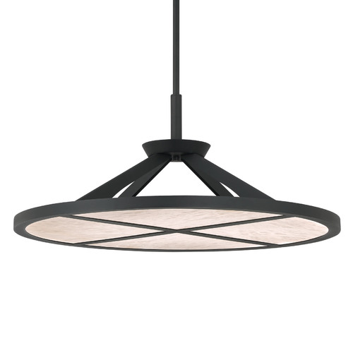 Stiles 28-Inch LED Pendant in Sand Coal Black by Minka Lavery