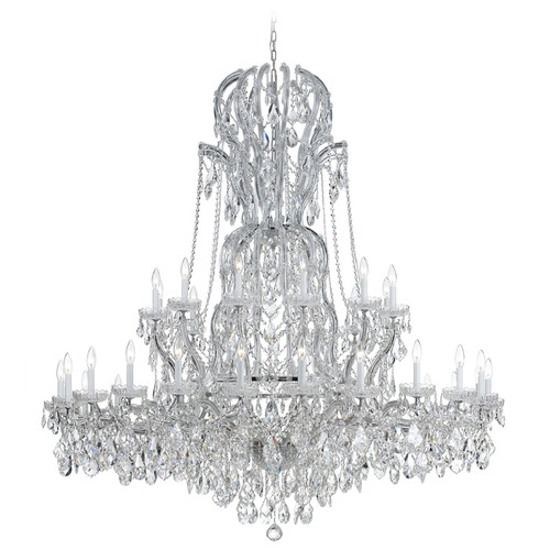Crystorama Lighting Maria Theresa Polished Chrome Crystal Chandelier