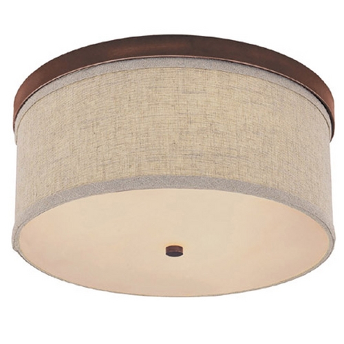 Midtwon 15.75-Inch Flush Mount in Burnished Bronze by Capital Lighting