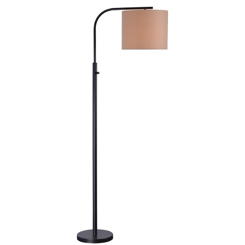 Kenroy Home Lighting Kenroy Home Bridgeton Bronze Arc Lamp with Drum Shade 32846BRZ