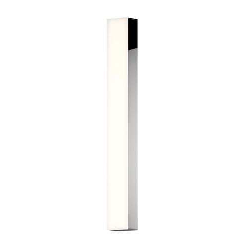 Sonneman a Way of Light Solid Glass Bar Polished Chrome LED Vertical ...