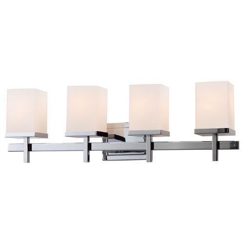 Tetra Polished Chrome Bathroom Light by Maxim Lighting