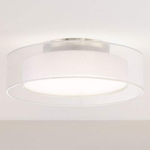 Modern Forms by WAC Lighting Metropolis 18-Inch LED Semi-Flush Mount in Brushed Nickel by Modern Forms FM-16818-BN