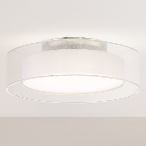 Metropolis 18-Inch LED Semi-Flush Mount in Brushed Nickel by Modern Forms