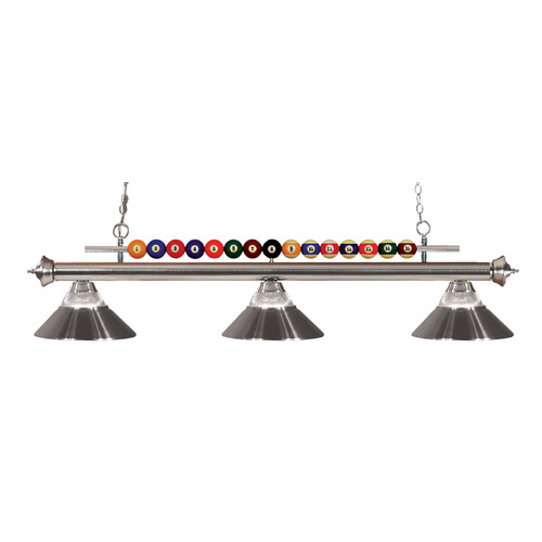 Z-Lite Shark Brushed Nickel Billiard Light by Z-Lite 170BN-RBN