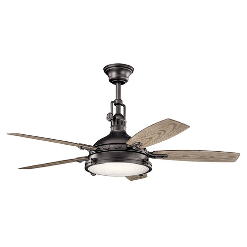 Kichler Lighting Hatteras Bay 52-Inch Anvil Iron LED Fan by Kichler Lighting 310018AVI