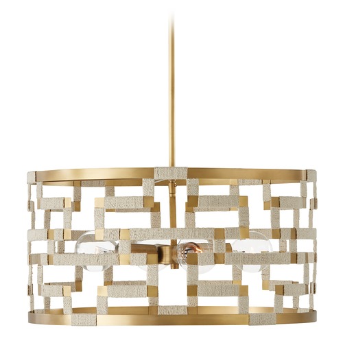 HomePlace by Capital Lighting Hala 21.50-Inch Pendant in Patinaed Brass by HomePlace by Capital Lighting 341041NL