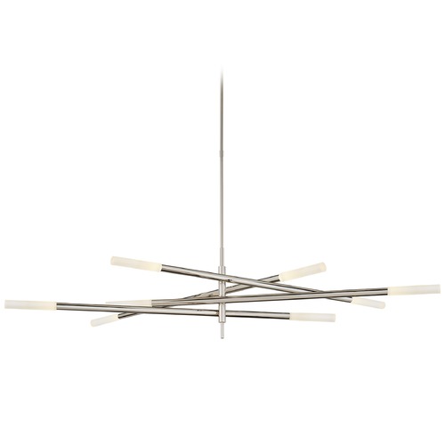 Kelly Wearstler Rousseau Chandelier in Nickel by Visual Comfort Signature
