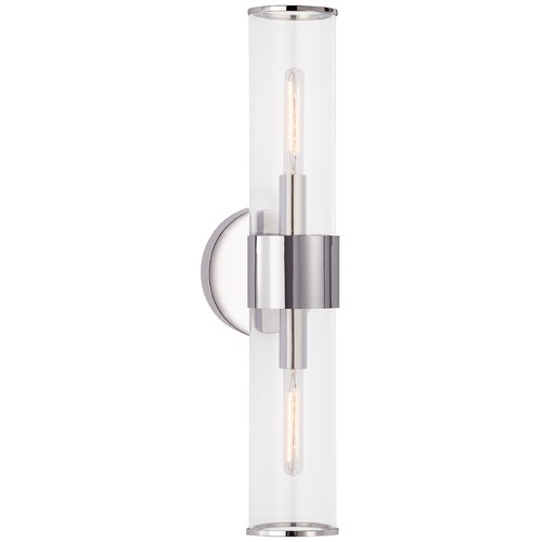 Visual Comfort Signature Collection Kelly Wearstler Liaison Medium Sconce in Nickel by Visual Comfort Signature KW2118PNCG