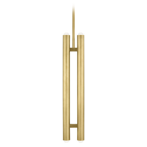 Ebell 2-Light LED Pendant in Natural Brass by Visual Comfort Modern