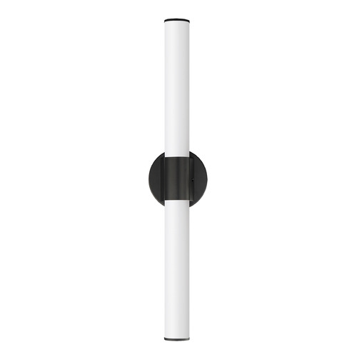 Tubo Black LED Vertical Bathroom Light by Maxim Lighting