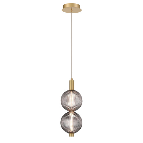 Palmas 2-Light LED Mini Pendant in Gold by Eurofase Lighting