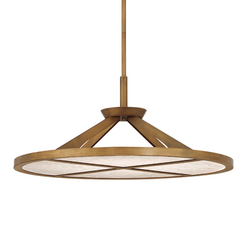 Stiles 28-Inch LED Pendant in Ashen Gold by Minka Lavery