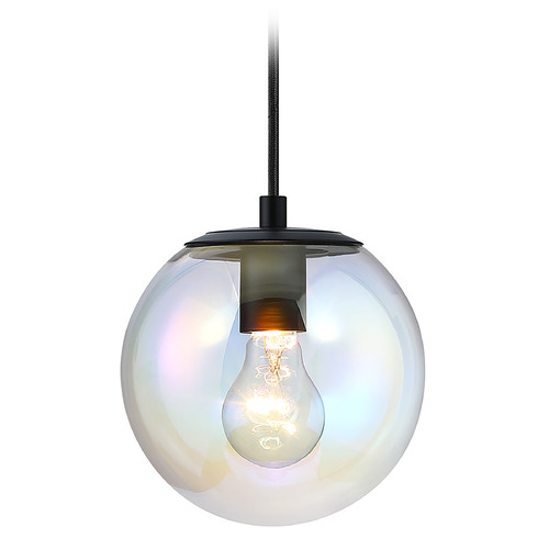 Neva 7-Inch Pendant in Matte Black by Designers Fountain Lighting
