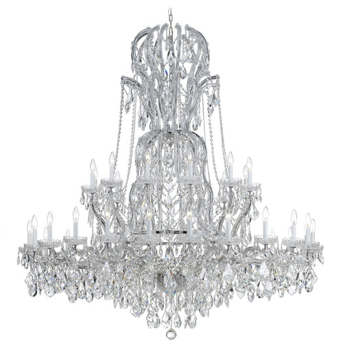 Crystorama Lighting Crystorama Lighting Maria Theresa Polished Chrome Crystal Chandelier 4460-CH-CL-SAQ