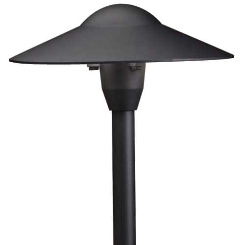 8-Inch Dome 12V Path Light in Textured Black by Kichler Lighting