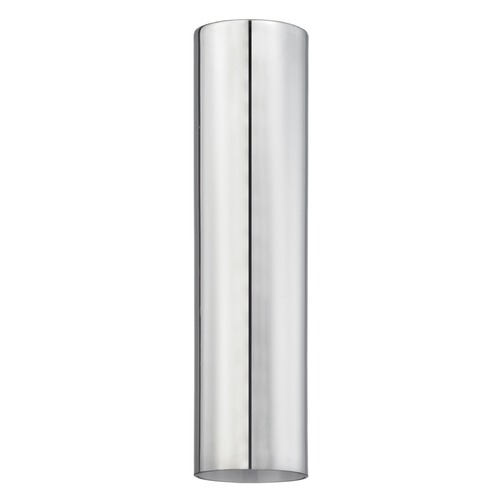 16-Inch Cylinder Transparent Smoke Glass Shade with 1-5/8 Fitter