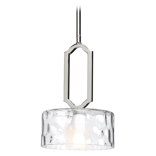 Progress Lighting Caress Mini Pendant Polished Nickel by Progress Lighting P5306-104WB