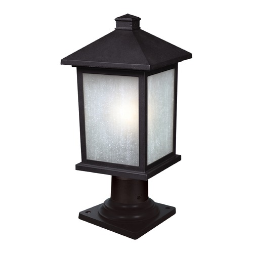 Holbrook Black Post Light by Z-Lite
