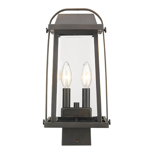 Millworks Oil Rubbed Bronze Post Light by Z-Lite