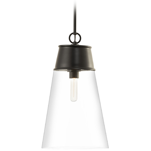 Z-Lite Wentworth Matte Black Pendant by Z-Lite 2300P12-MB