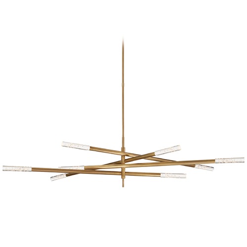 Kelly Wearstler Rousseau Chandelier in Antique Brass by Visual Comfort Signature