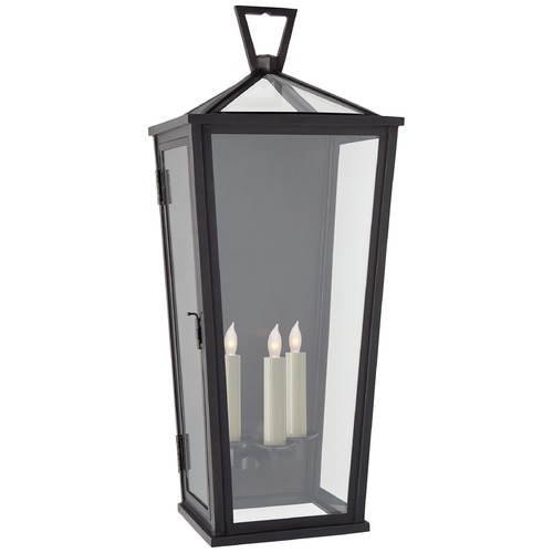 Visual Comfort Signature Collection E.F. Chapman Darlana Large Tall Lantern in Bronze by Visual Comfort Signature CHO2792BZCG