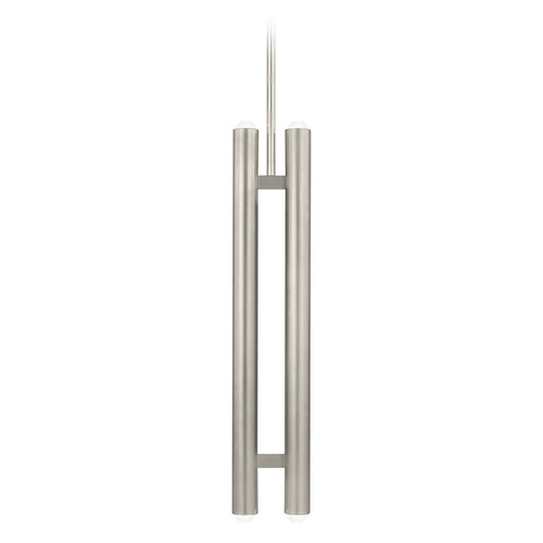 Ebell 2-Light LED Pendant in Antique Nickel by Visual Comfort Modern