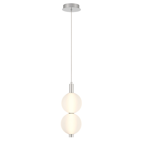 Palmas 2-Light LED Mini Pendant in Polished Nickel by Eurofase