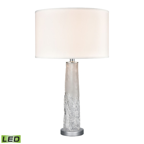 Elk Lighting Elk Lighting Juneau Clear & Polished Nickel LED Table Lamp with Drum Shade S019-7272-LED