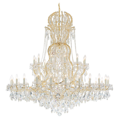 Crystorama Lighting Maria Theresa Gold Crystal Chandelier