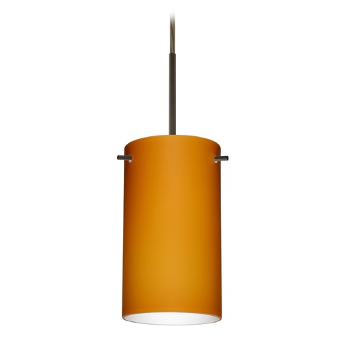 Besa Lighting Besa Lighting Stilo Bronze LED Mini-Pendant Light 1BT-440480-LED-BR