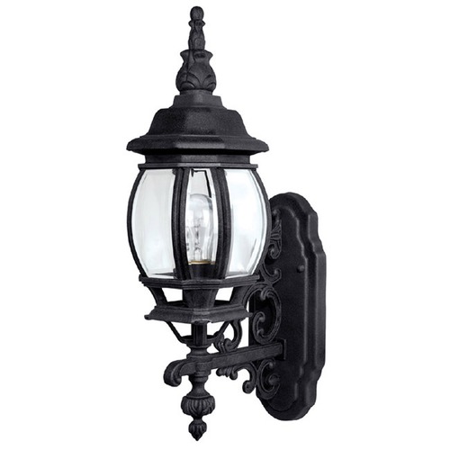 French Country 19-Inch Outdoor Wall Light in Black by Capital Lighting