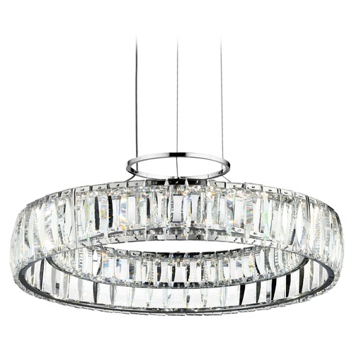 Elan Lighting Annette 17.50-Inch LED Crystal Pendant in Chrome by Elan Lighting 83624