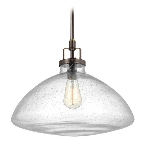 Generation Lighting Seeded Glass Pendant Bronze by Generation Lighting 6614501-782